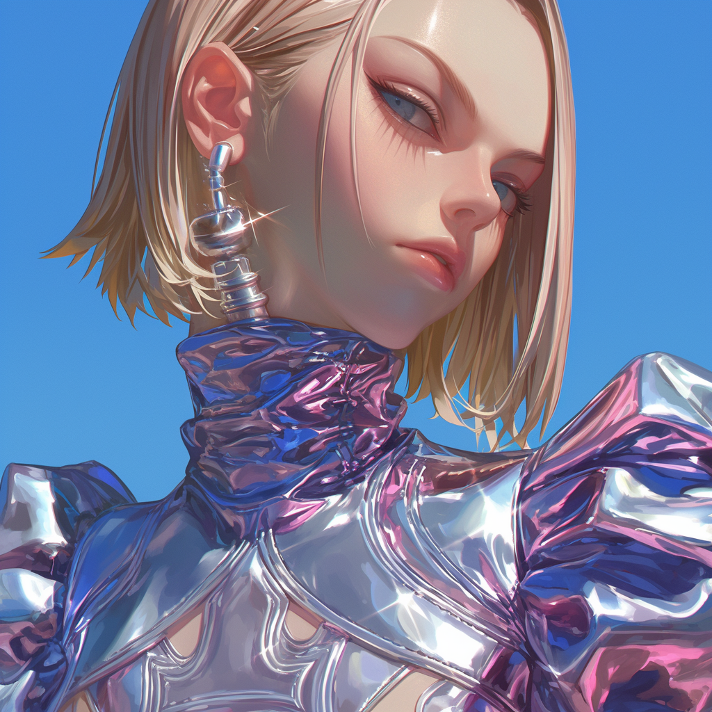Highly Stylized Anime Android 18
