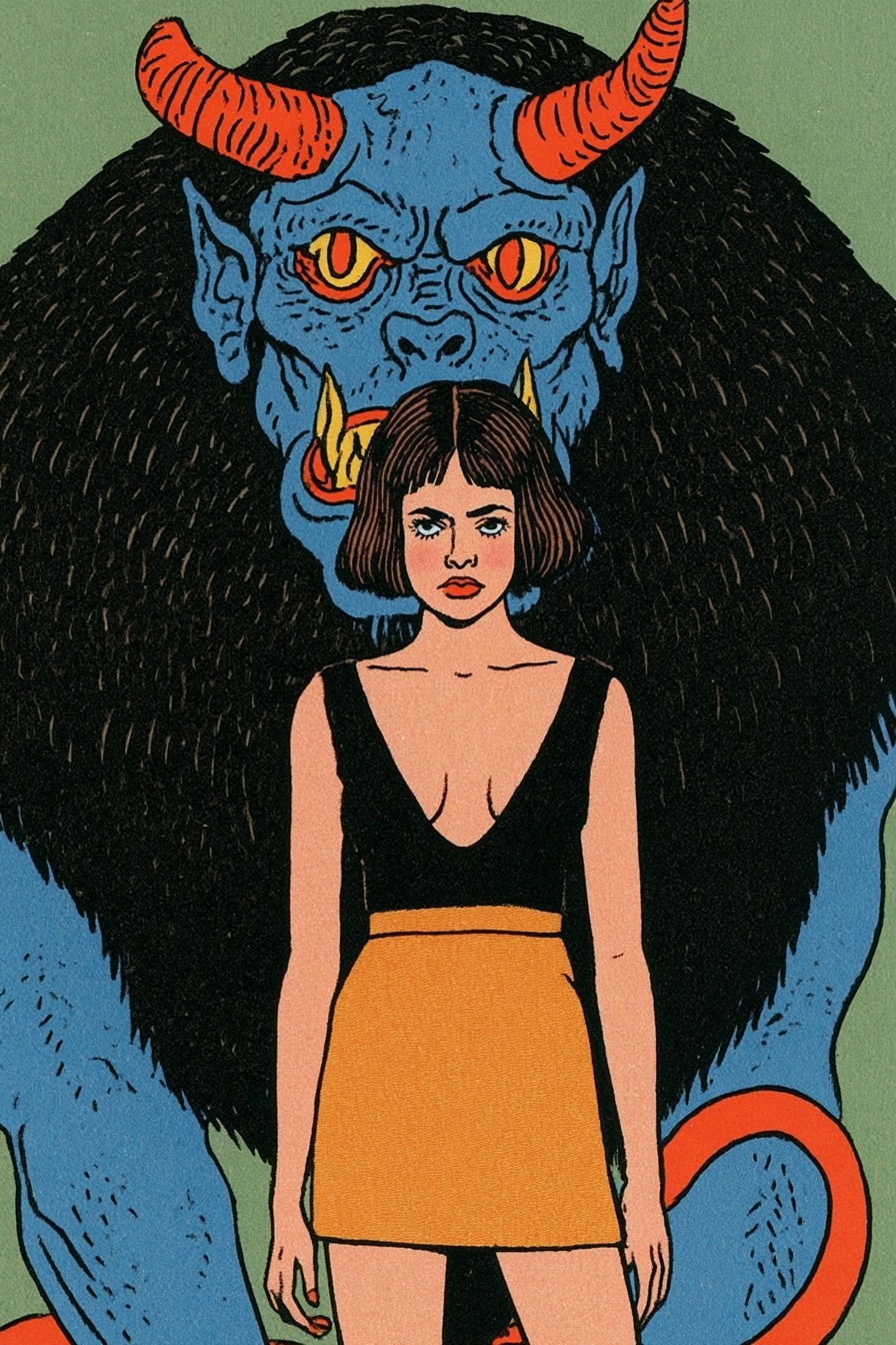 Robert Crumb's Skinny Model and Alien Devil