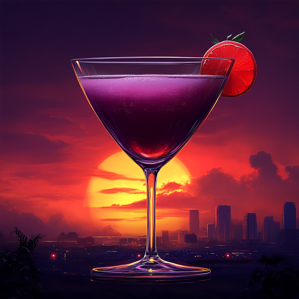 Minimalist Retro Cocktail Print