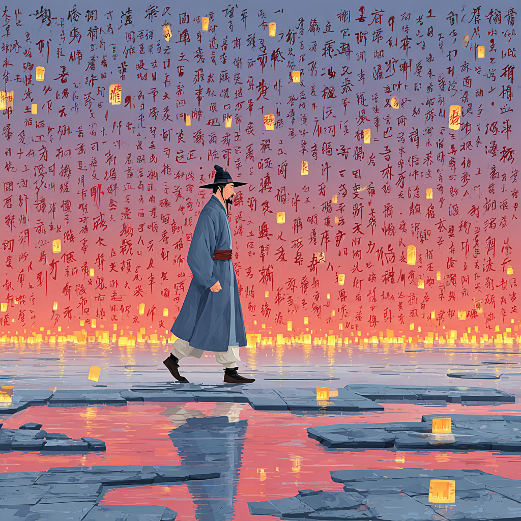 Qing Time Traveler in Neon Tokyo