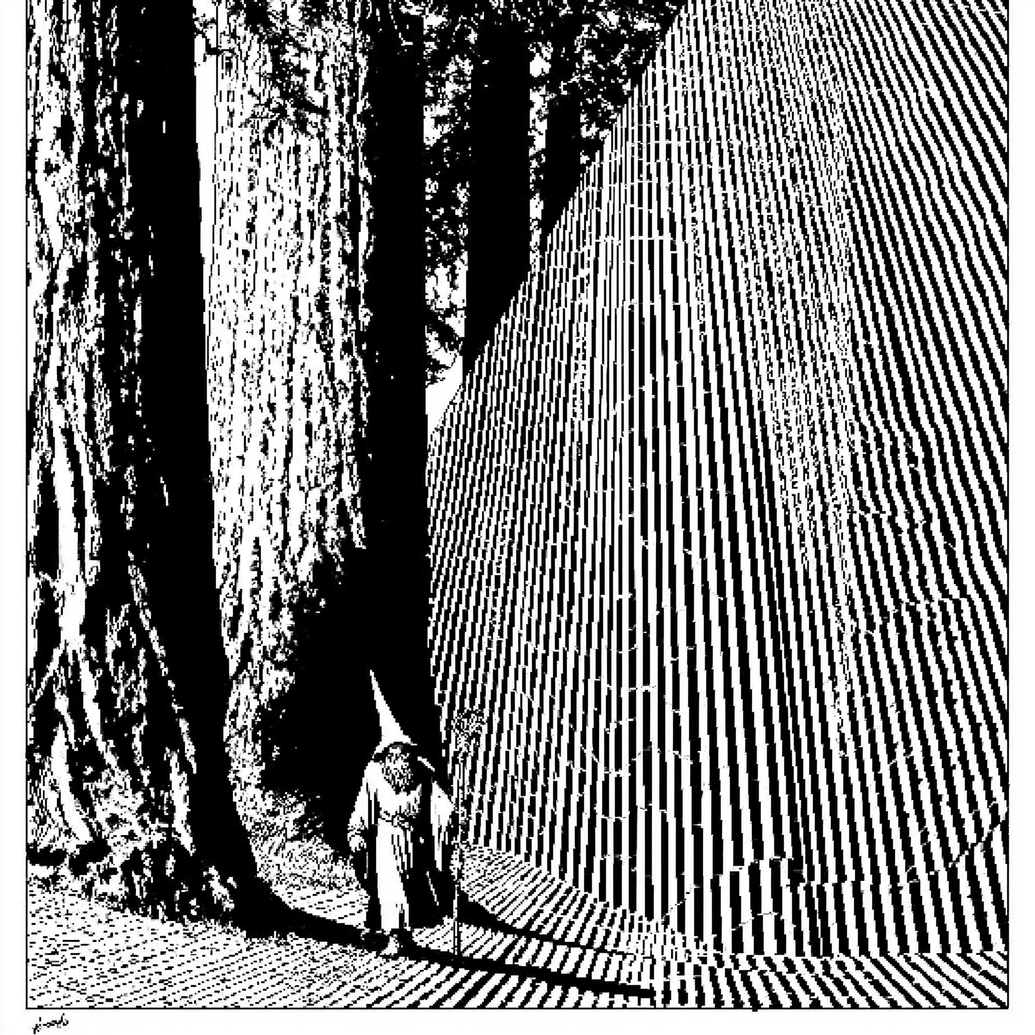 Saturn Cult Wizard Among Giant Trees