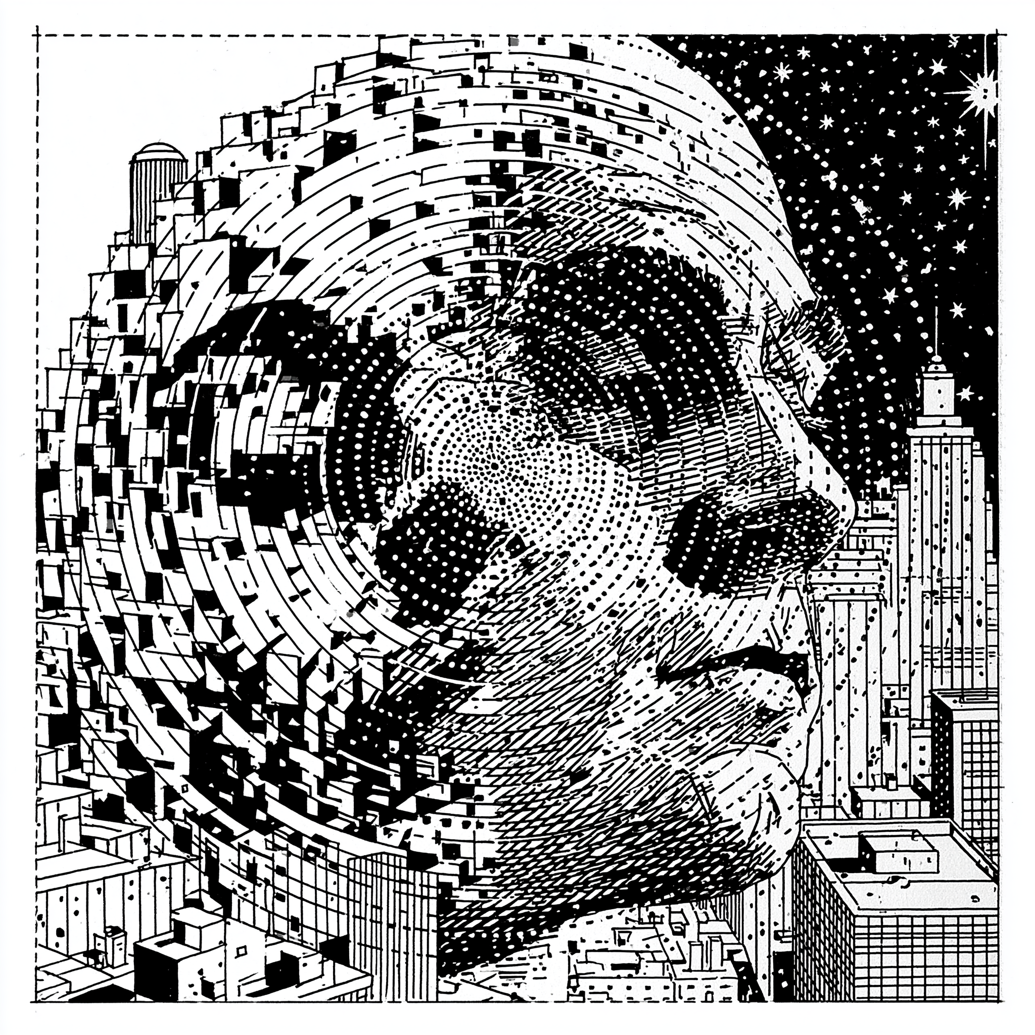 Ex-libris ornementé de Metropolis