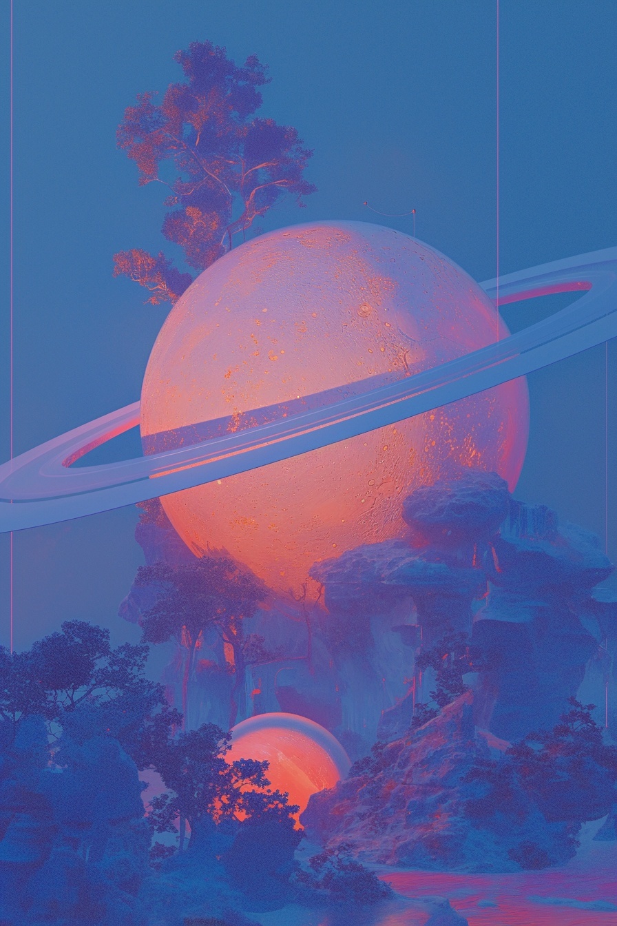 Rätselhafter Planet mit wirbelnden Staubringen
