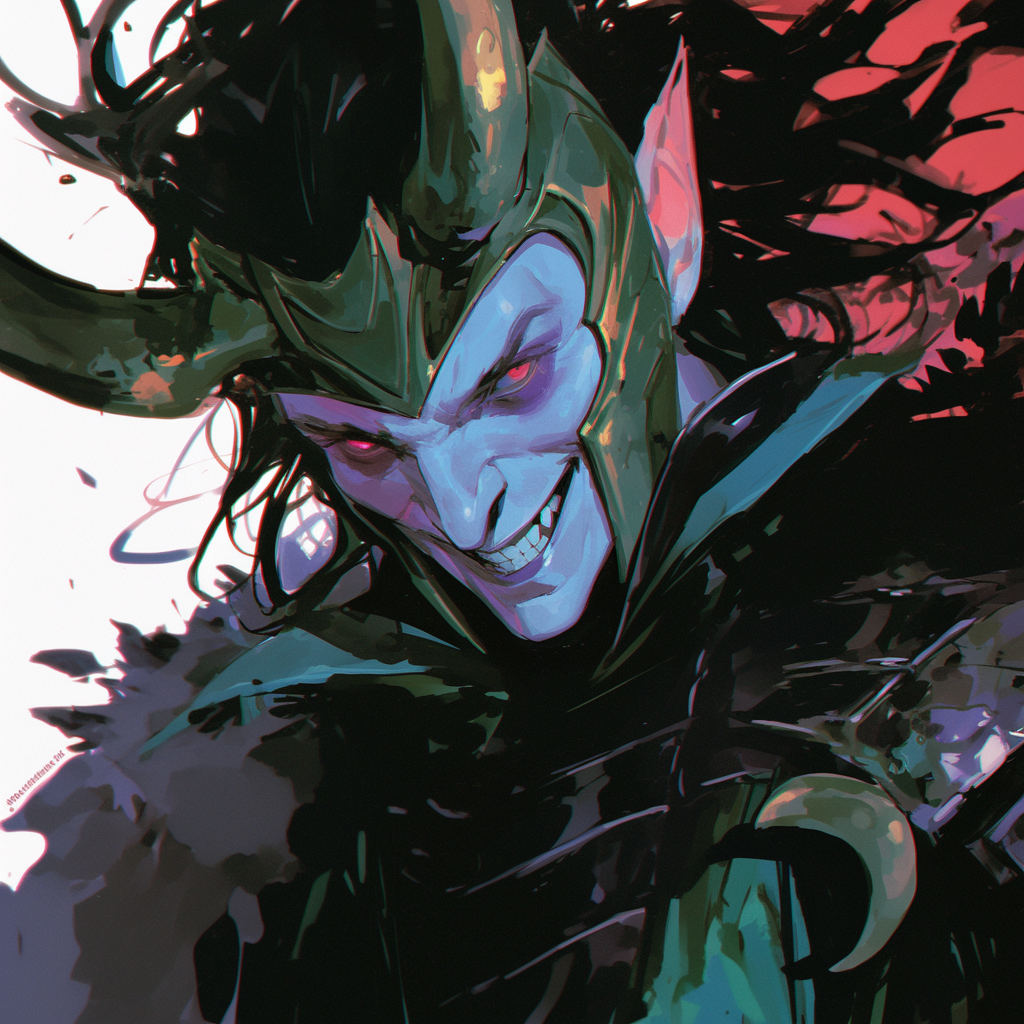 Close Portrait of Loki