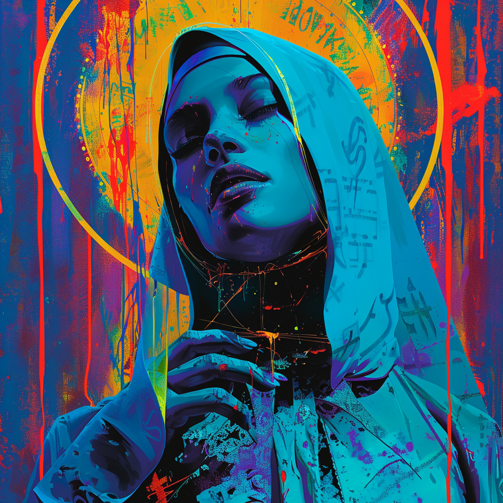 Cyberpunk-Nonne