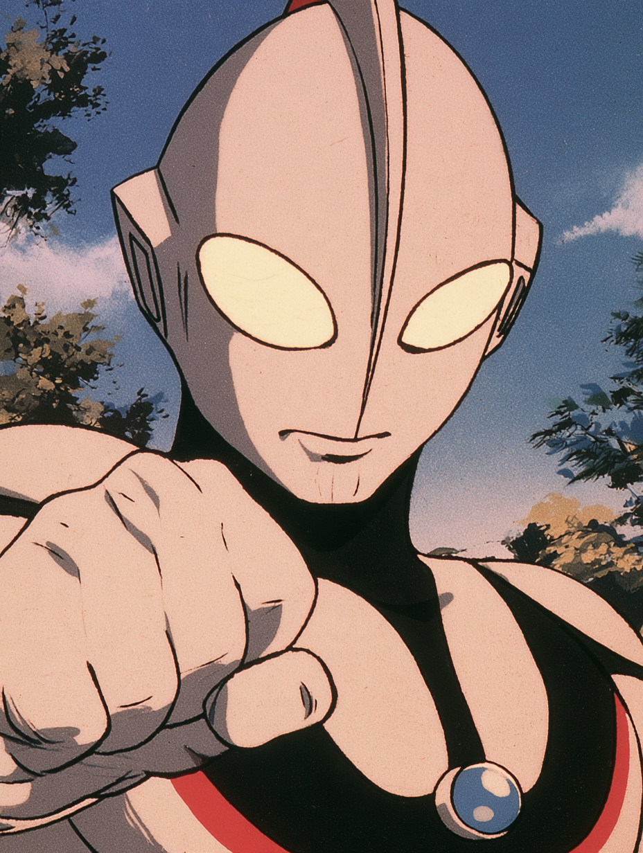 生々しい混沌画風のウルトラマン