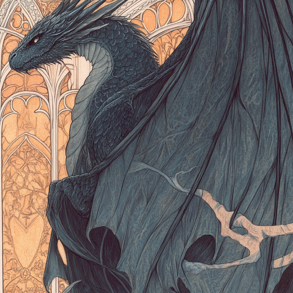 Dragon Before the Cathedral