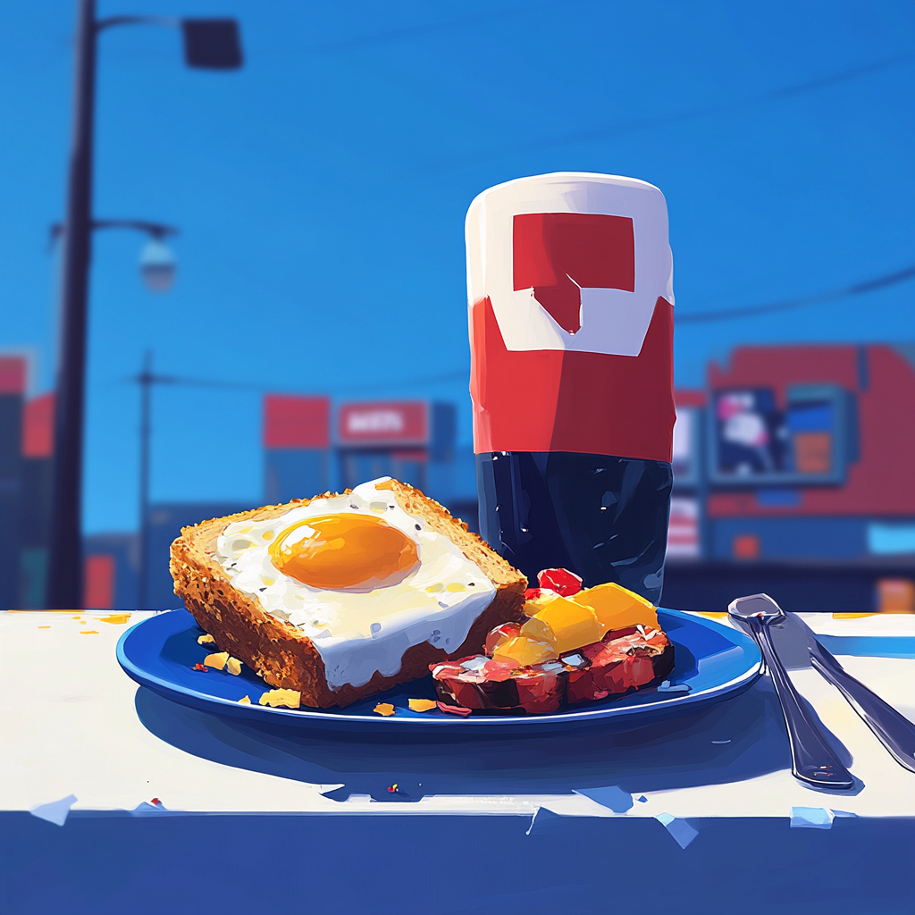 Stylized Breakfast Spread