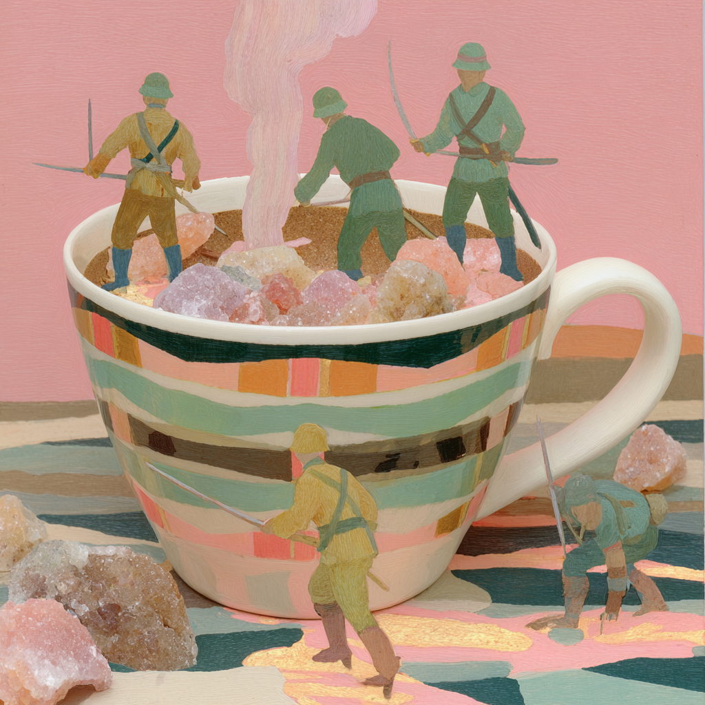 Tiny Pirates Sailing a Coffee Sea