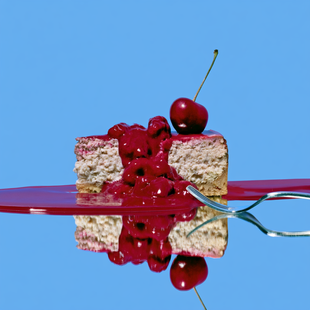 Classic Cheesecake in Soft Bokeh Food Photography