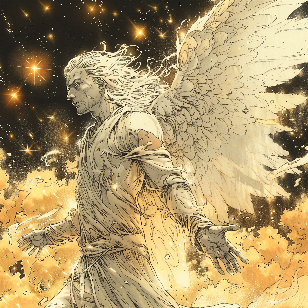 Stylized Angel in Space