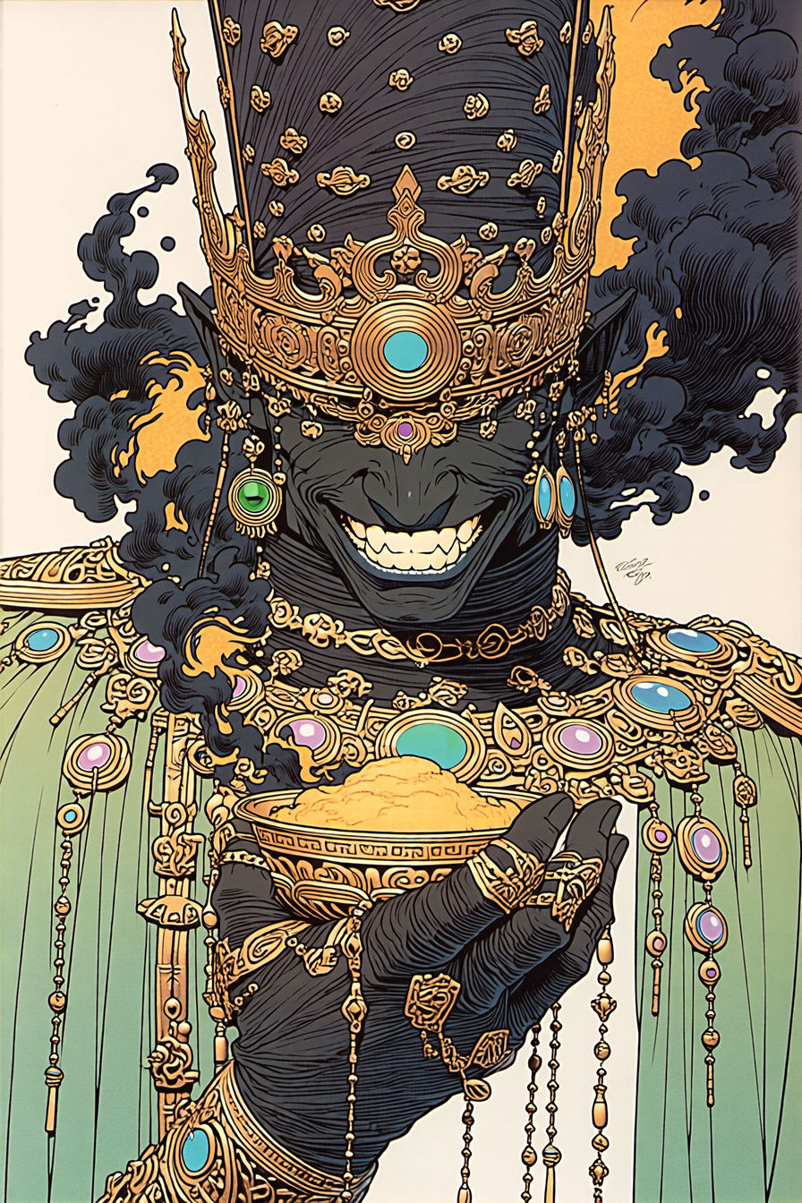 Black Jambhala Thangka