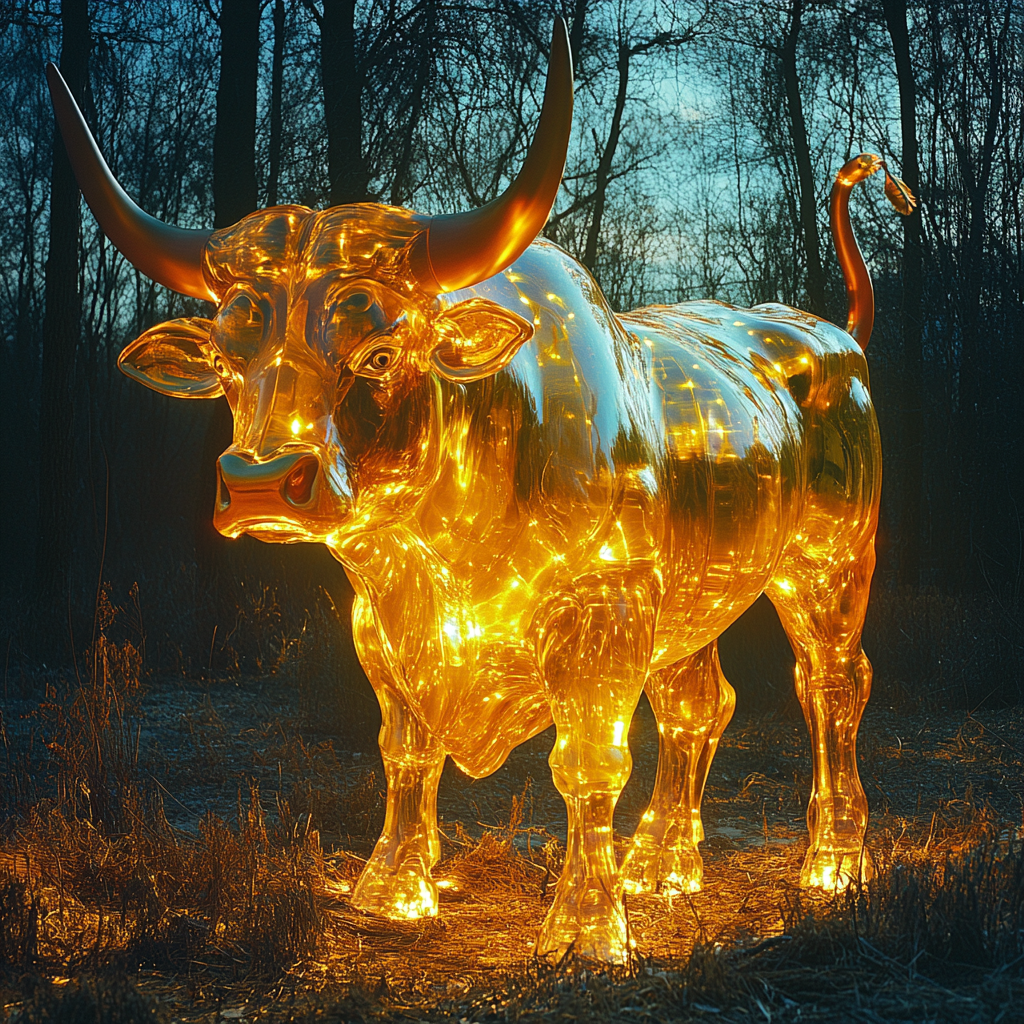 Majestic Golden War Bull