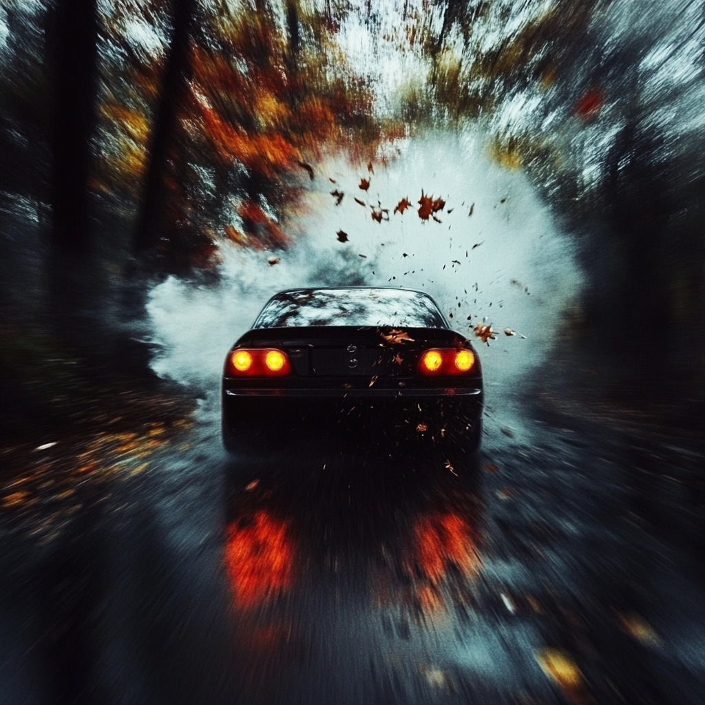 Nissan Silvia S15 Racing Through Autumn