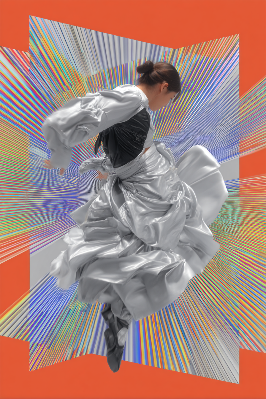 Ballerina Spinning a Storm Skirt