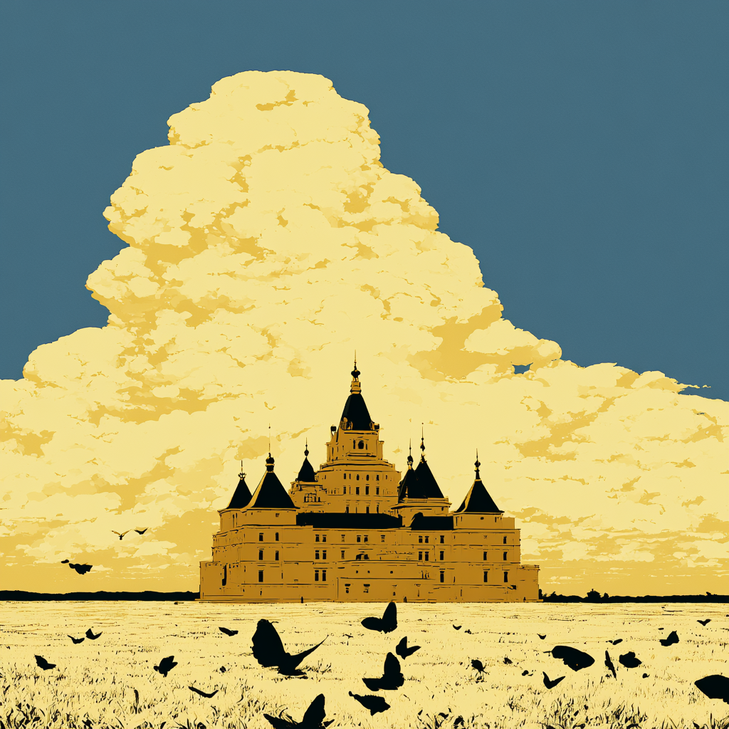 Golden Meadow and Distant Citadel