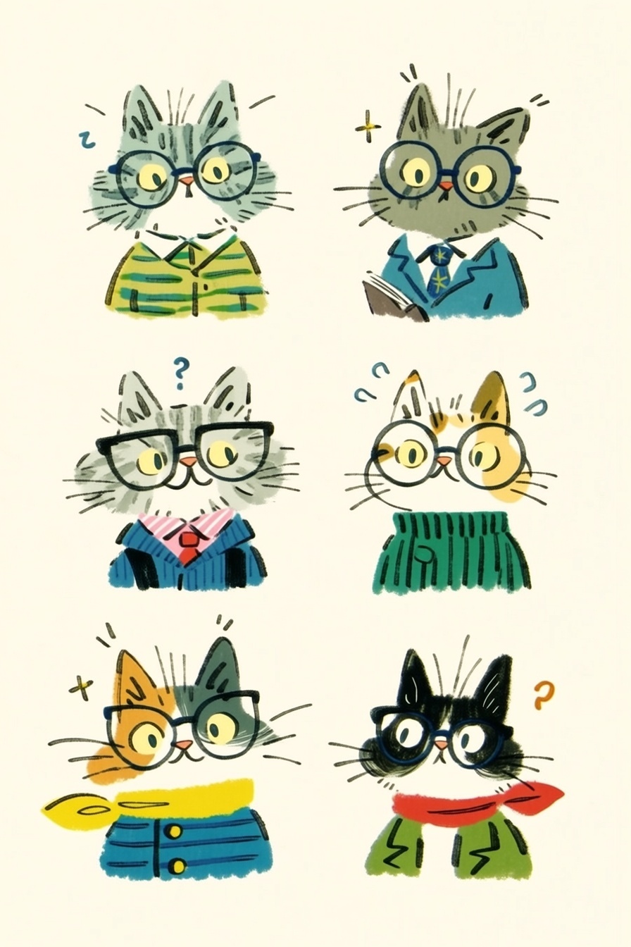 Neugierige Katzen der Wissenschaft