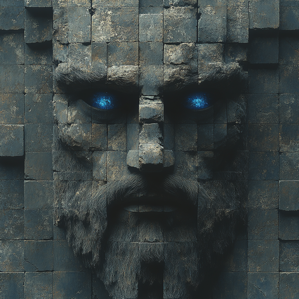 Blue-Eyed Sumerian God