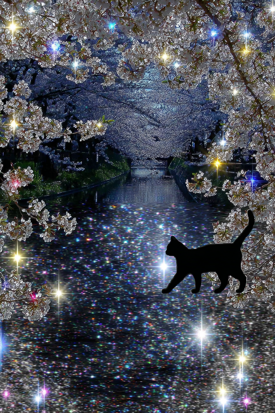Mystical Cat Along Kyoto’s Kamogawa River