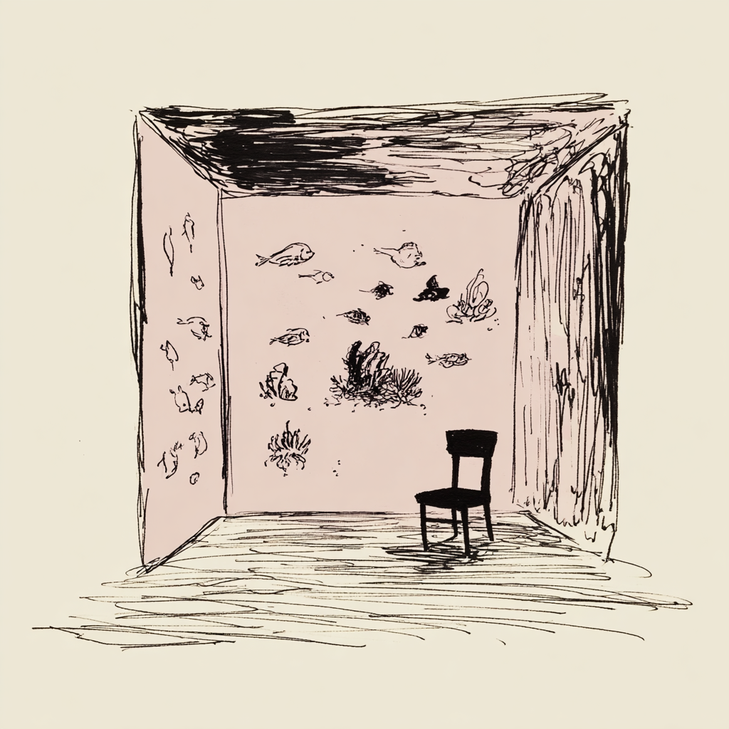 Hexagonal Room Illustration