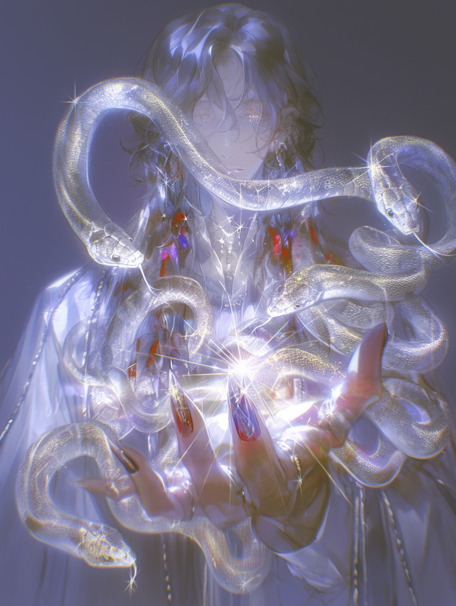Jeweled Hand and Glowing Snakes