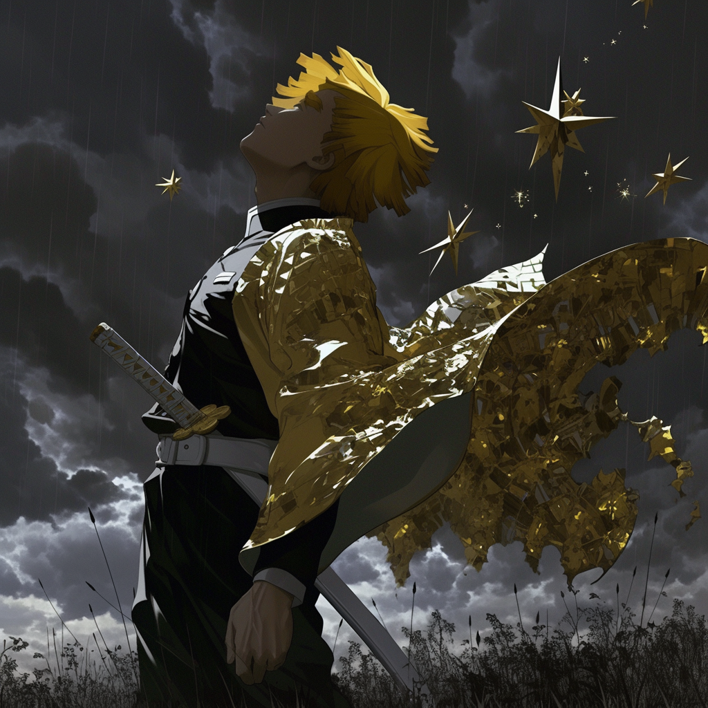 Star-Eyed Swordsman in the Battlefield Rain