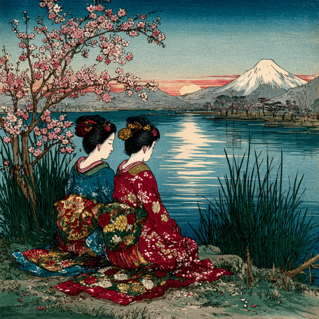 Ukiyo-e Scene Study