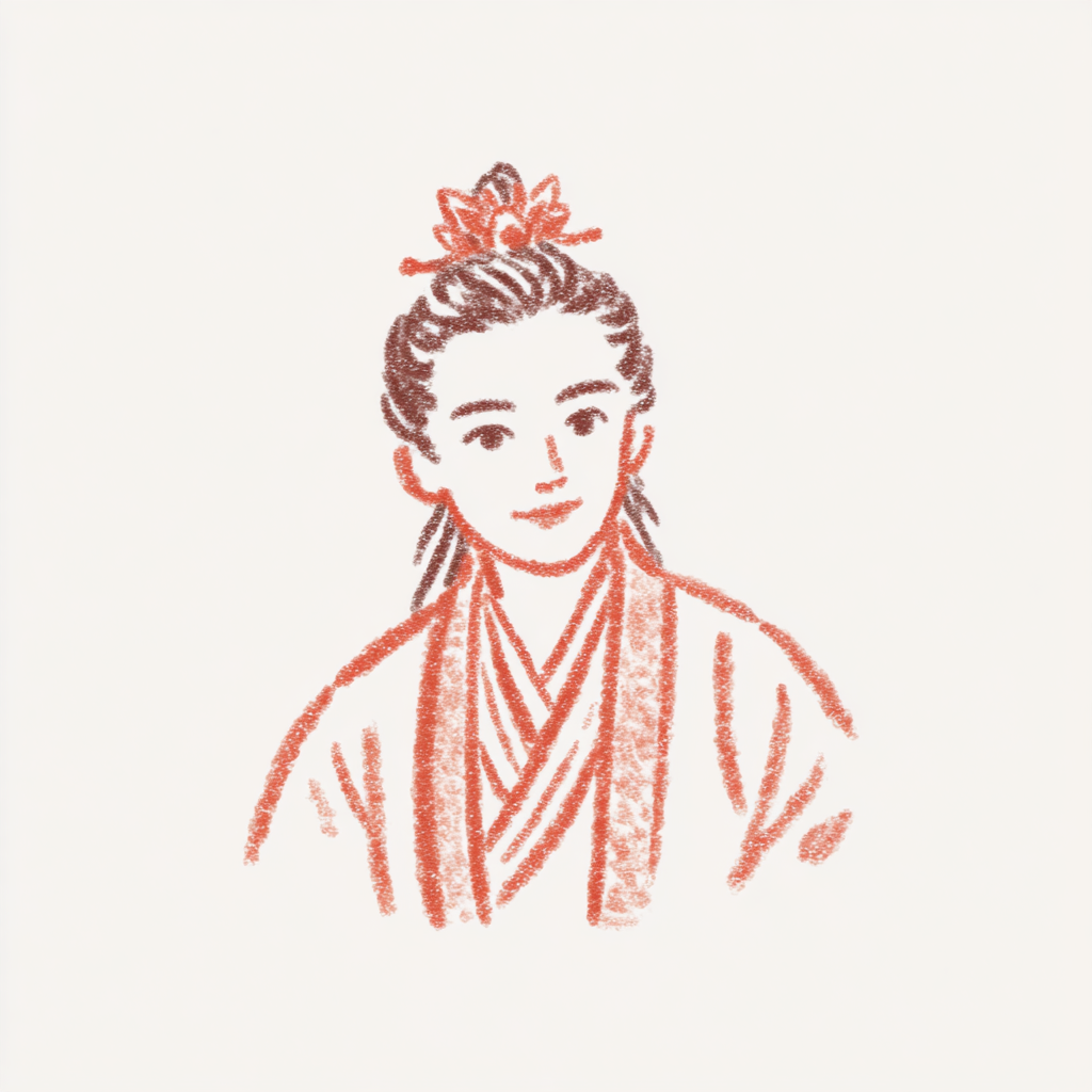 Young Chinese Man in Light White Hanfu
