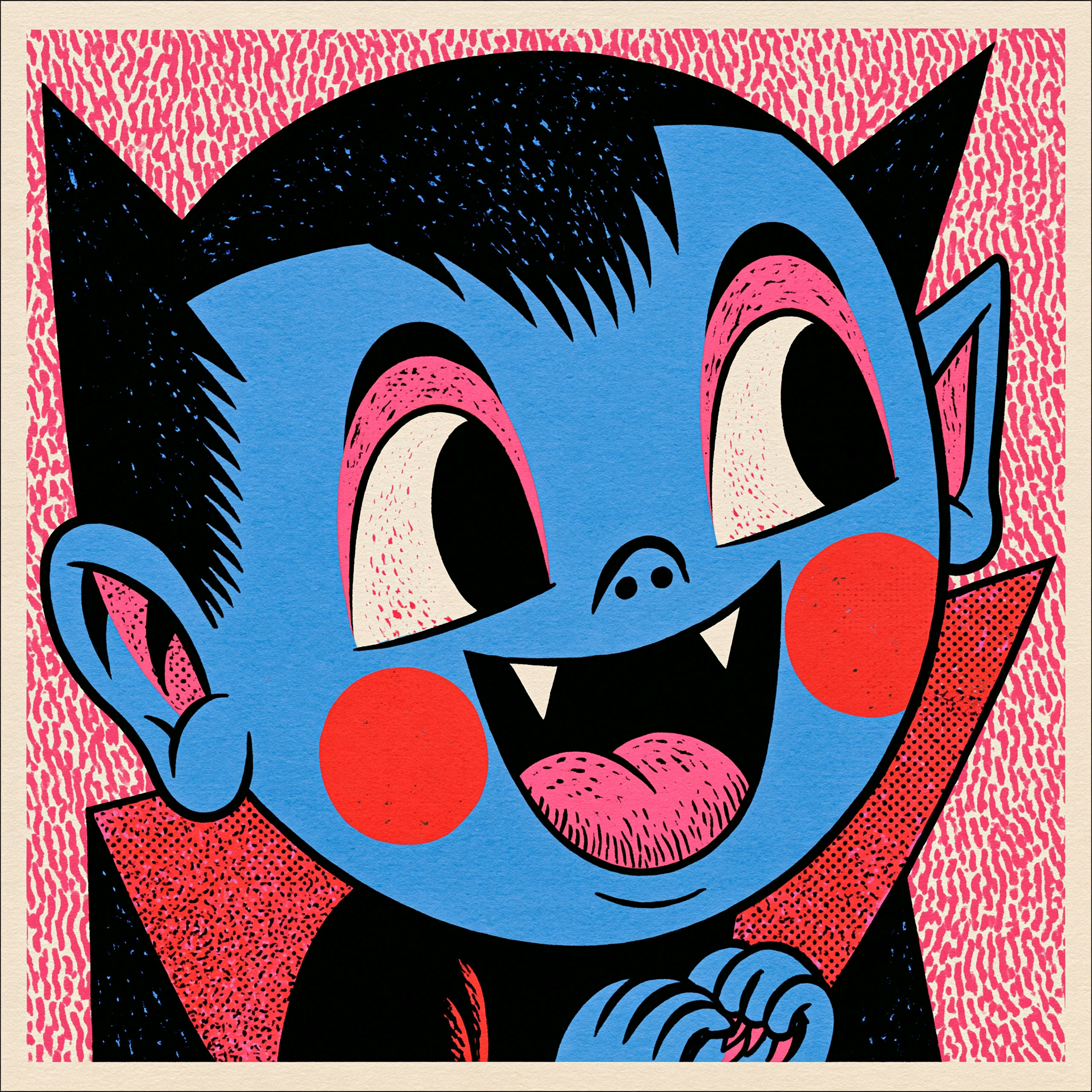 Cute Cartoon Halloween Vampire