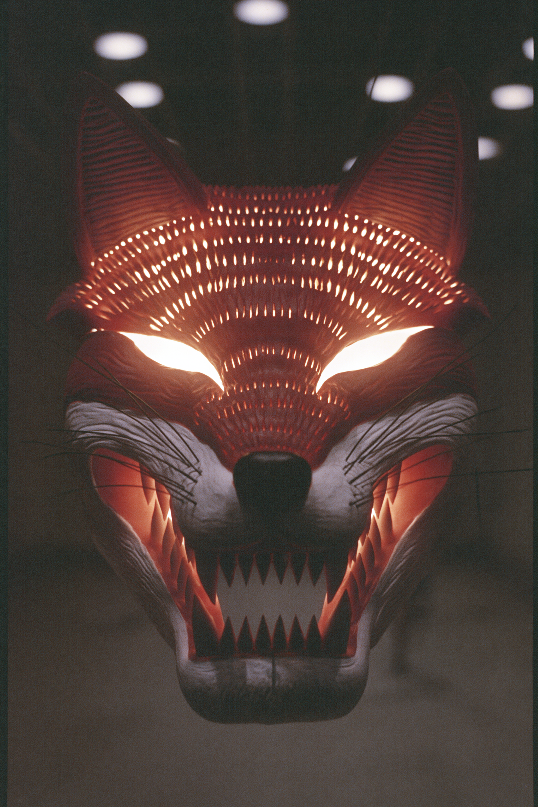 Bright Foxlike Oni Mask