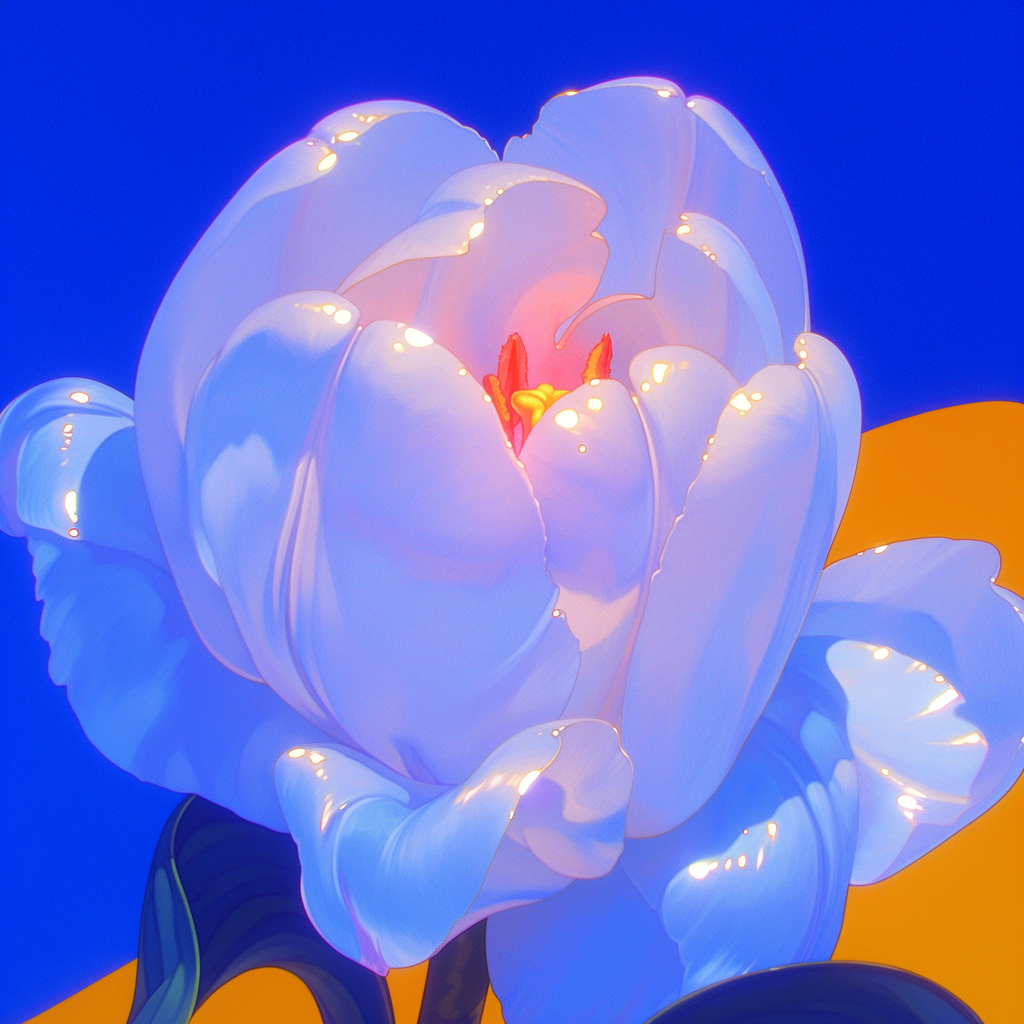 Fuzzy Tulip on Kodak Portra