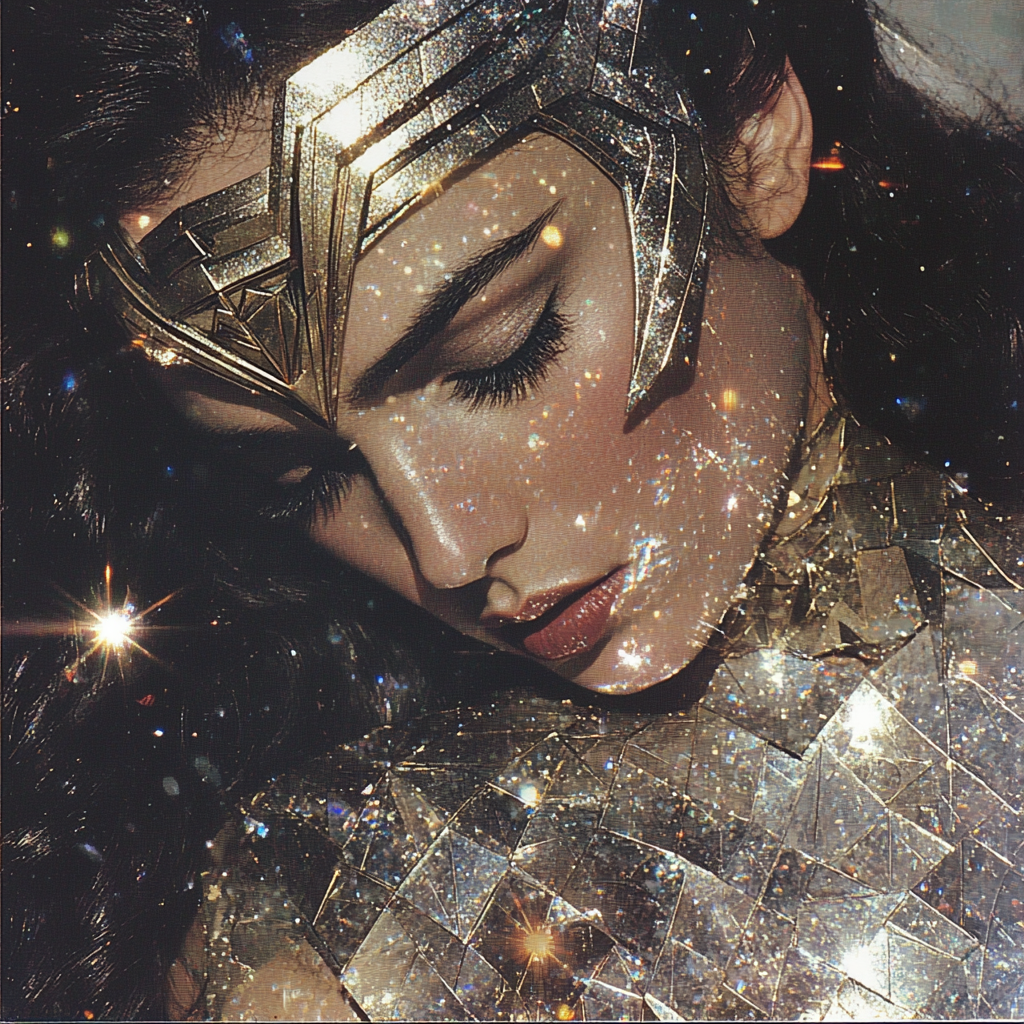 Wonder Woman in a Shining Cape