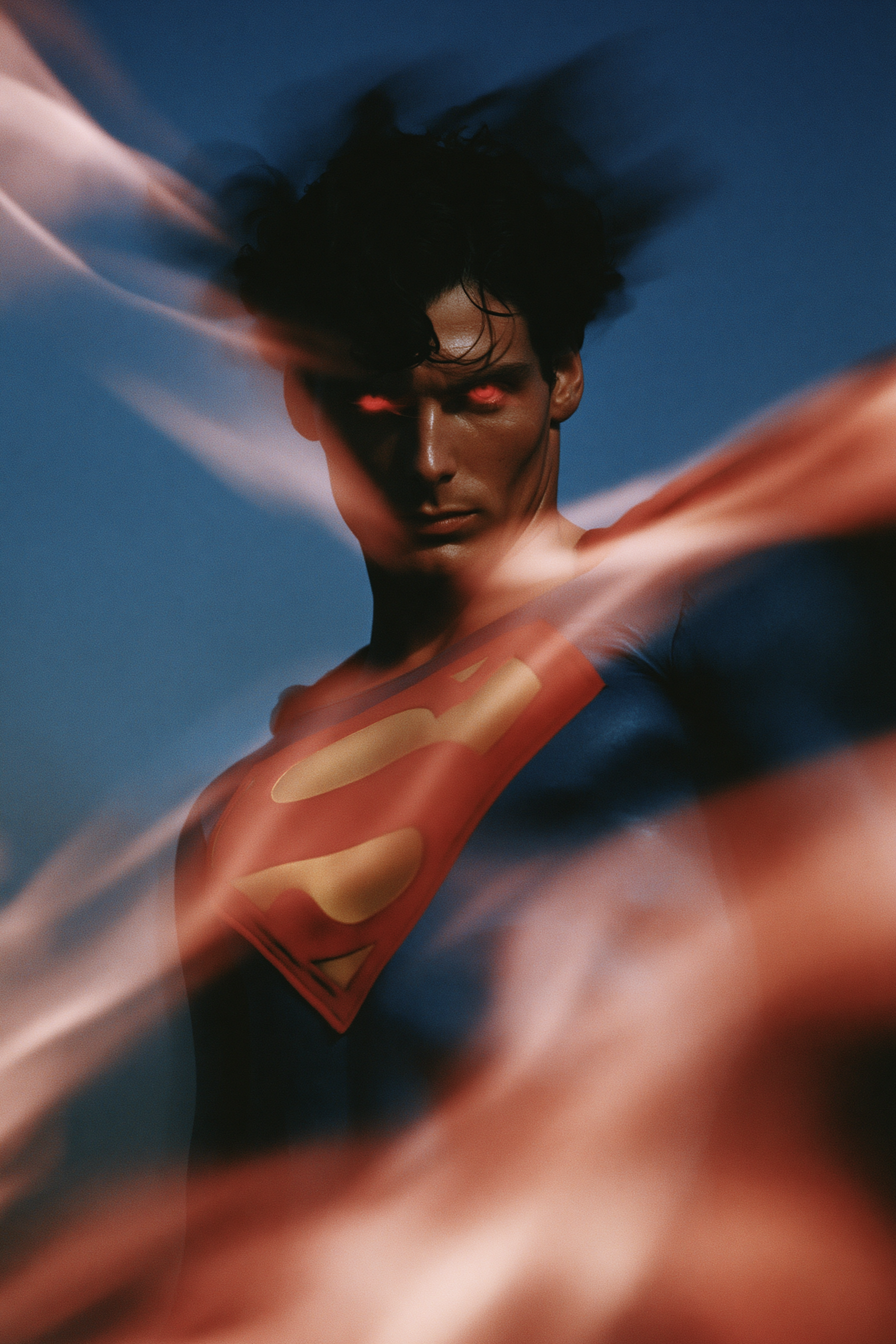 Superman in High-Definition Stylized Portrait