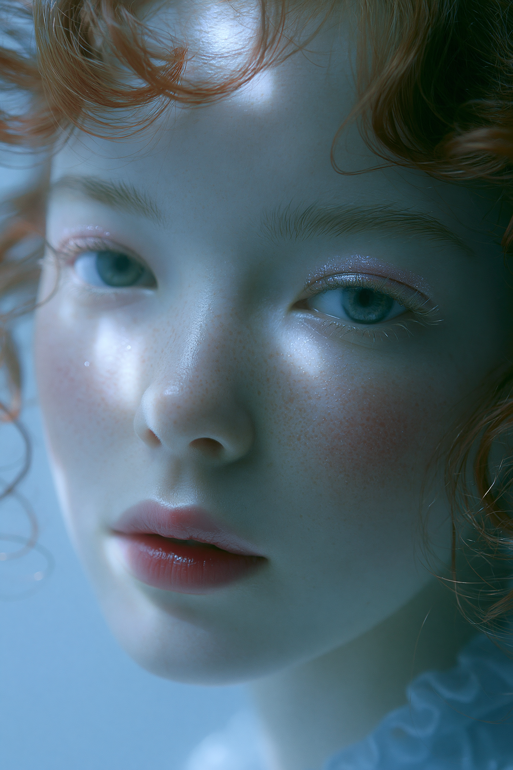 Pastel Freckled Macro Beauty Portrait