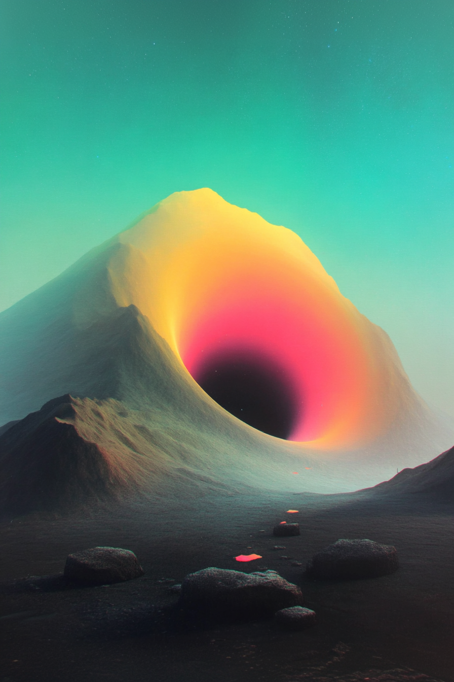 Black Hole in a Luminous Cosmos