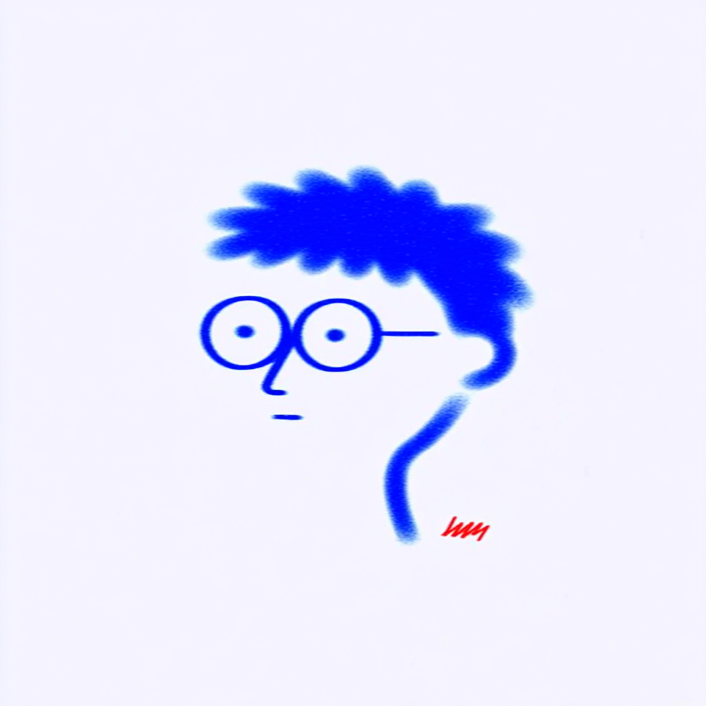 Minimal Blue Boy Logo