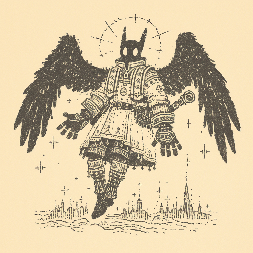 Flying Winged Cherub