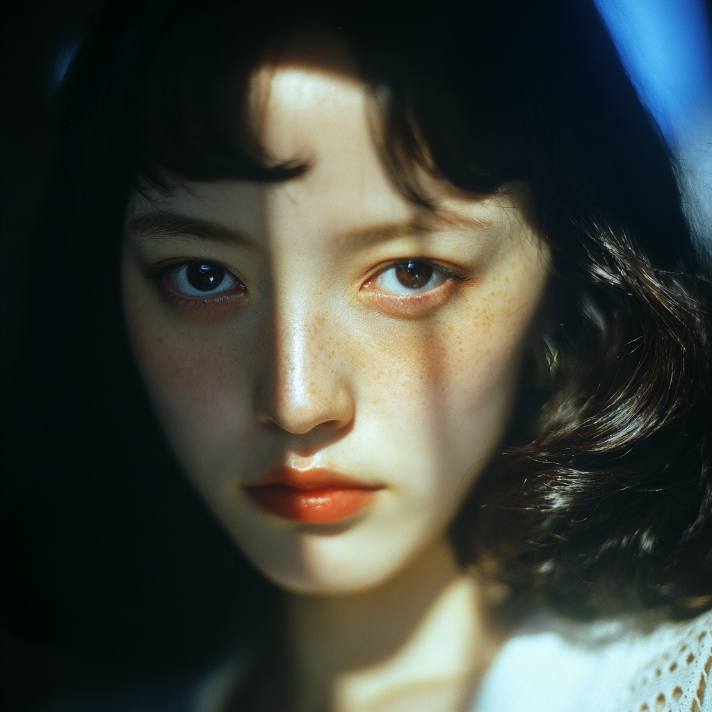 Elegant Young Korean Beauty Portrait