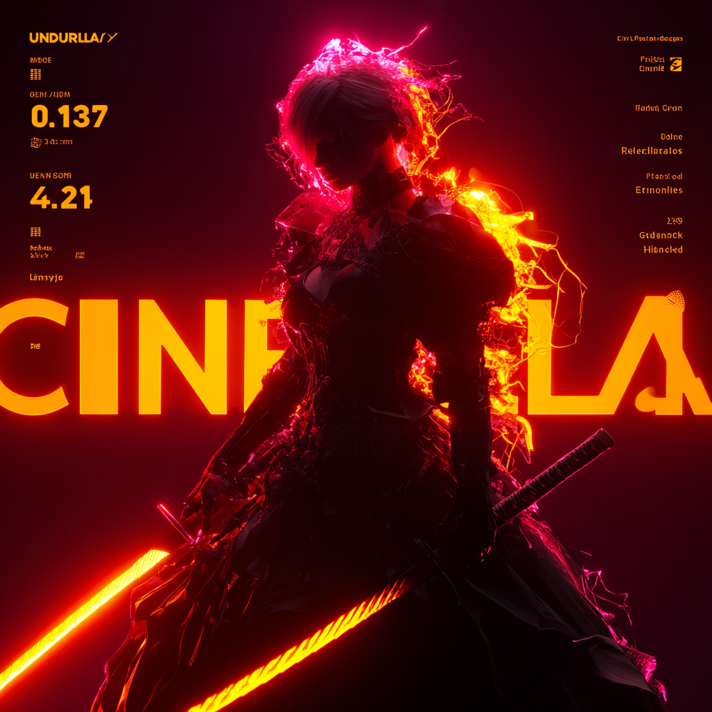 Cendrillon cyberpunk en anime sombre