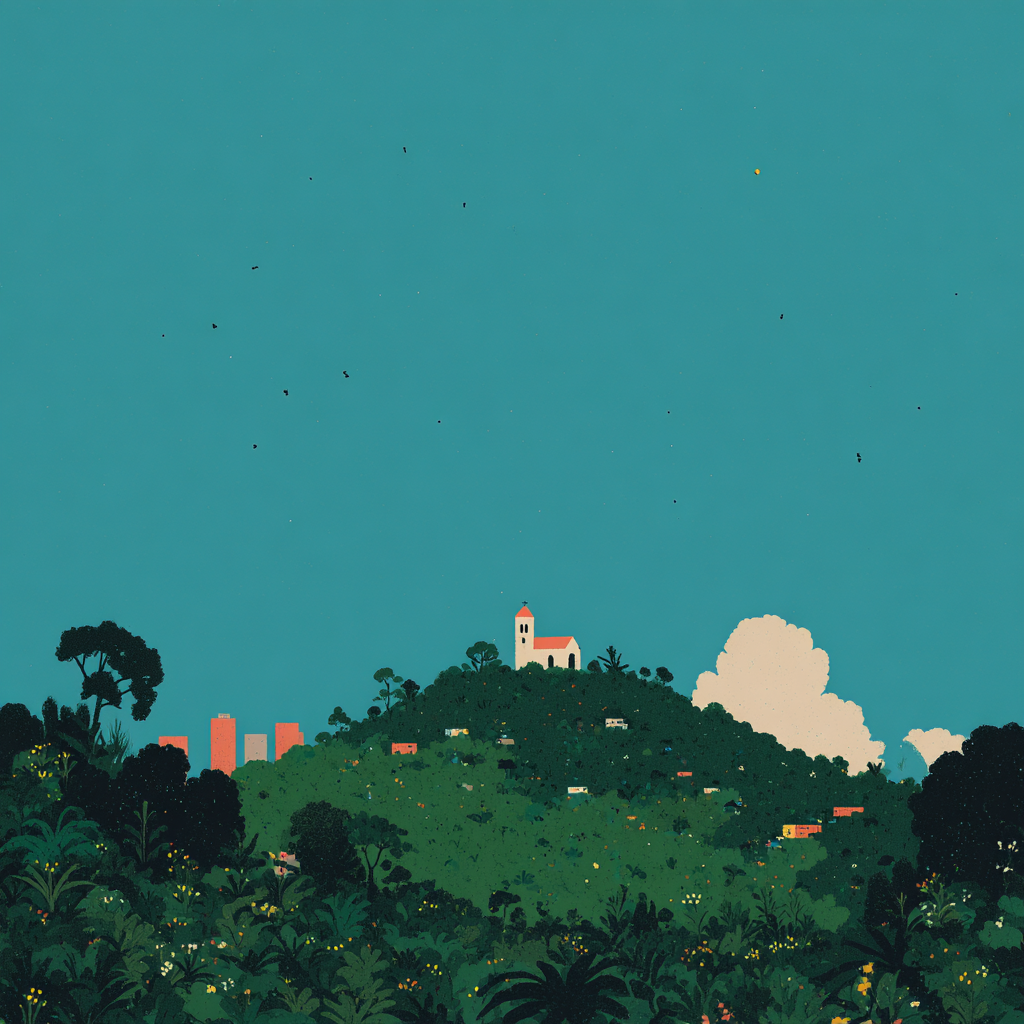 Bogotá Urban Skyline Poster