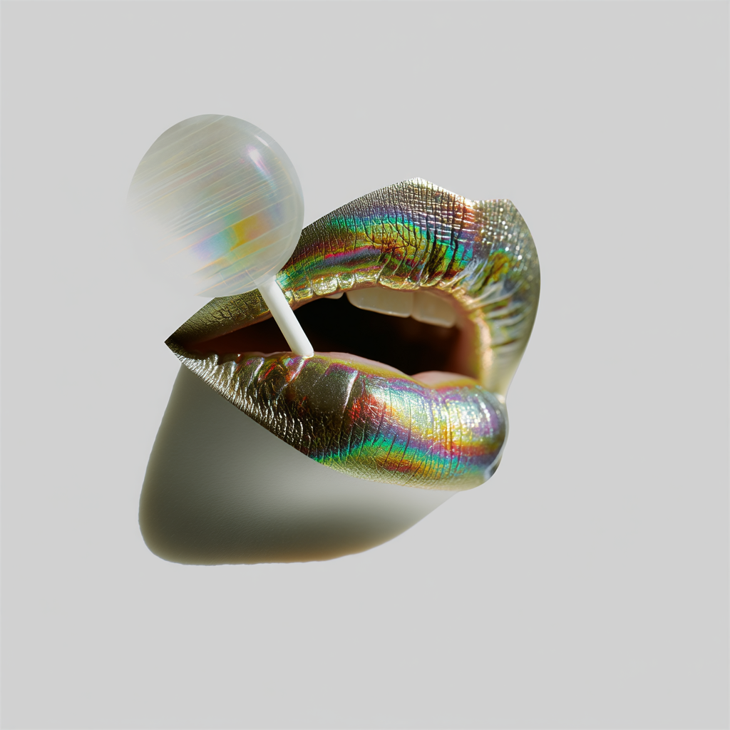 High-Fashion Lollipop Close-Up
