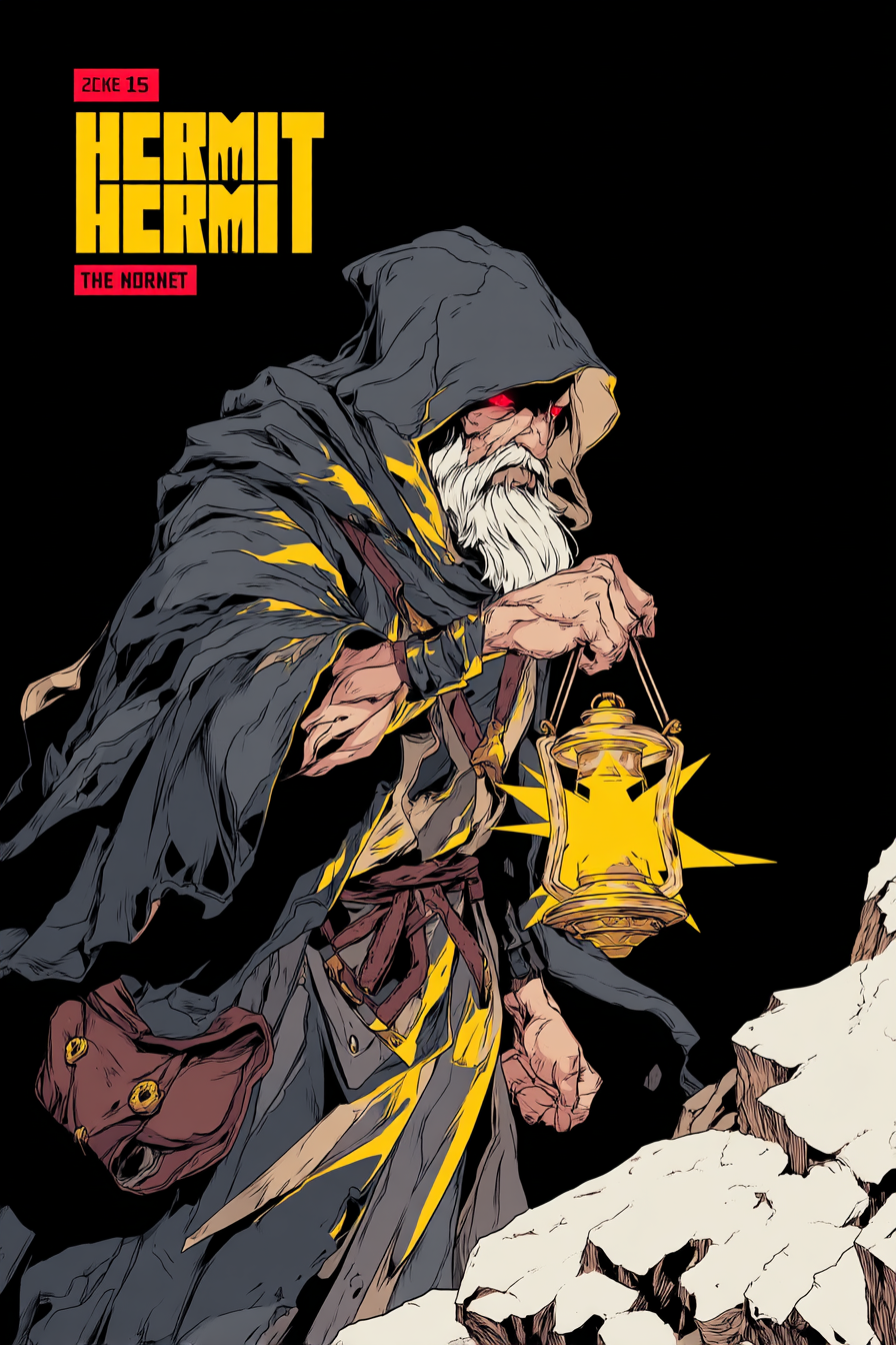 Hermit Raising a Star Lantern