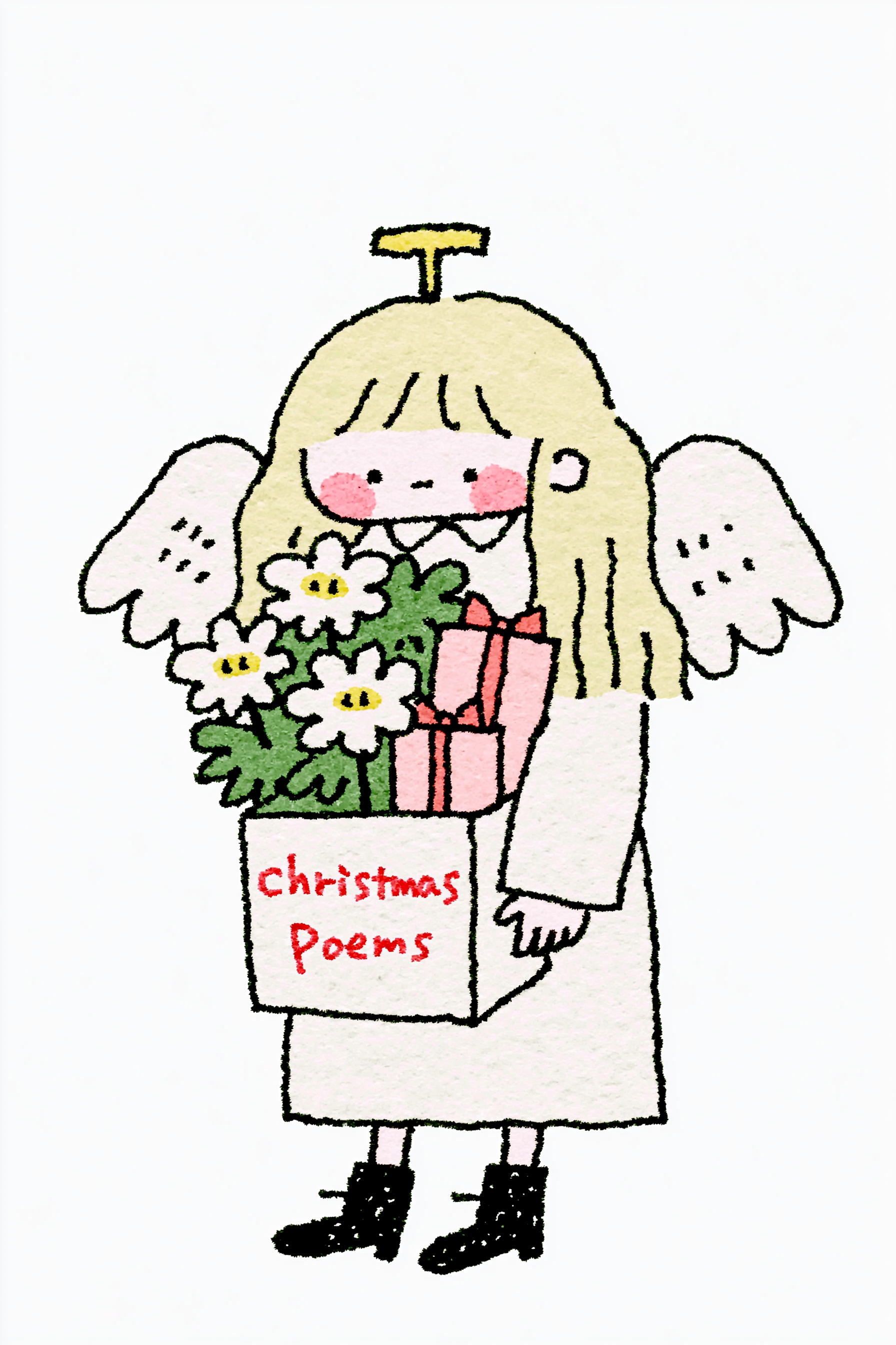 Christmas Angel Poetry Book Cover