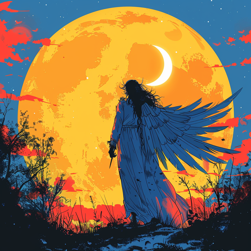 Highly Stylized Fallen Angel