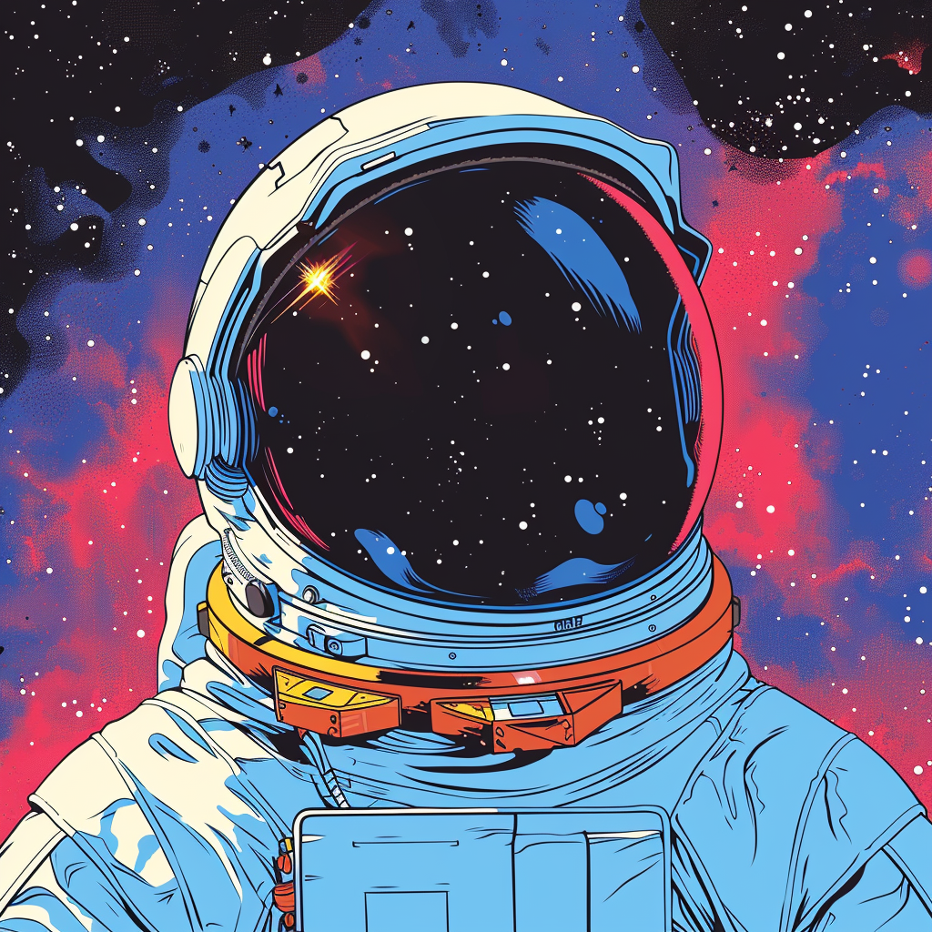 Highly Stylized Astronaut