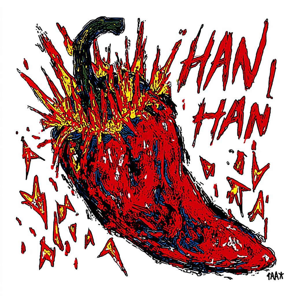 Piment en éruption
