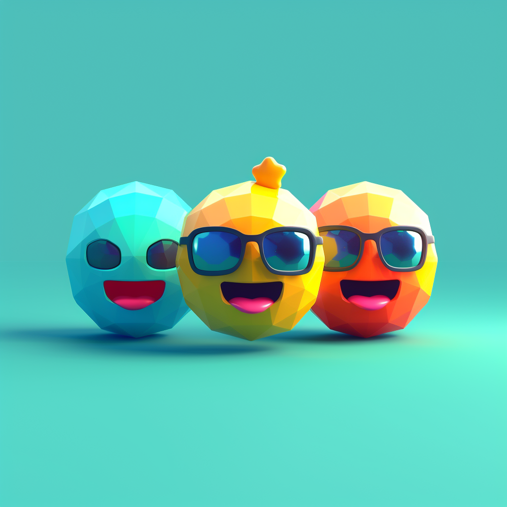 Stylized Happy and Funny Emojis