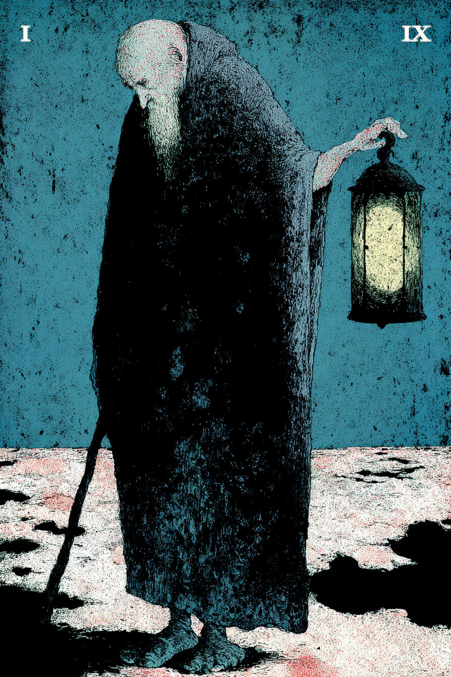 The Hermit with a Lantern in the Snow