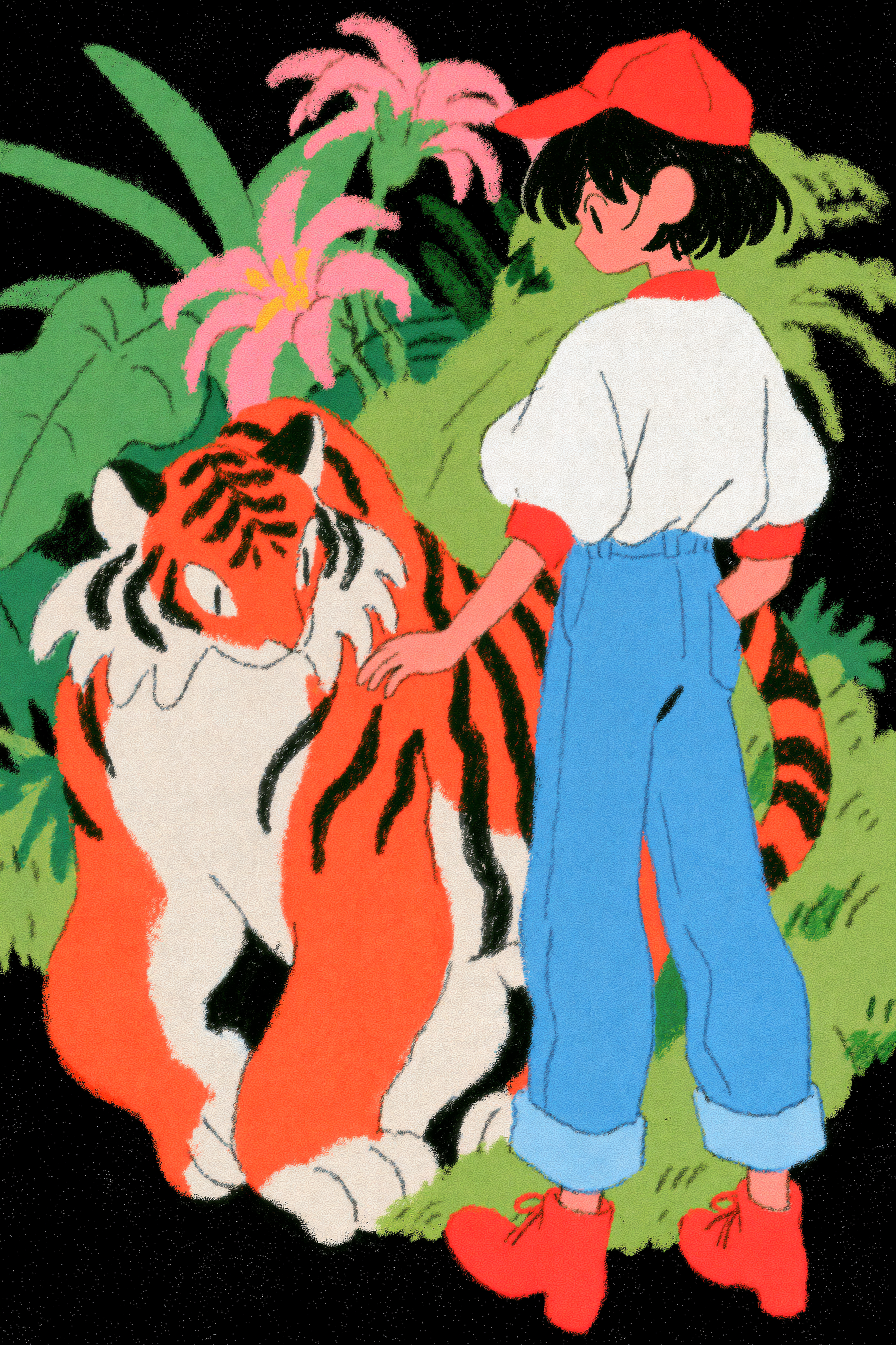 Storybook Boy and Tiger
