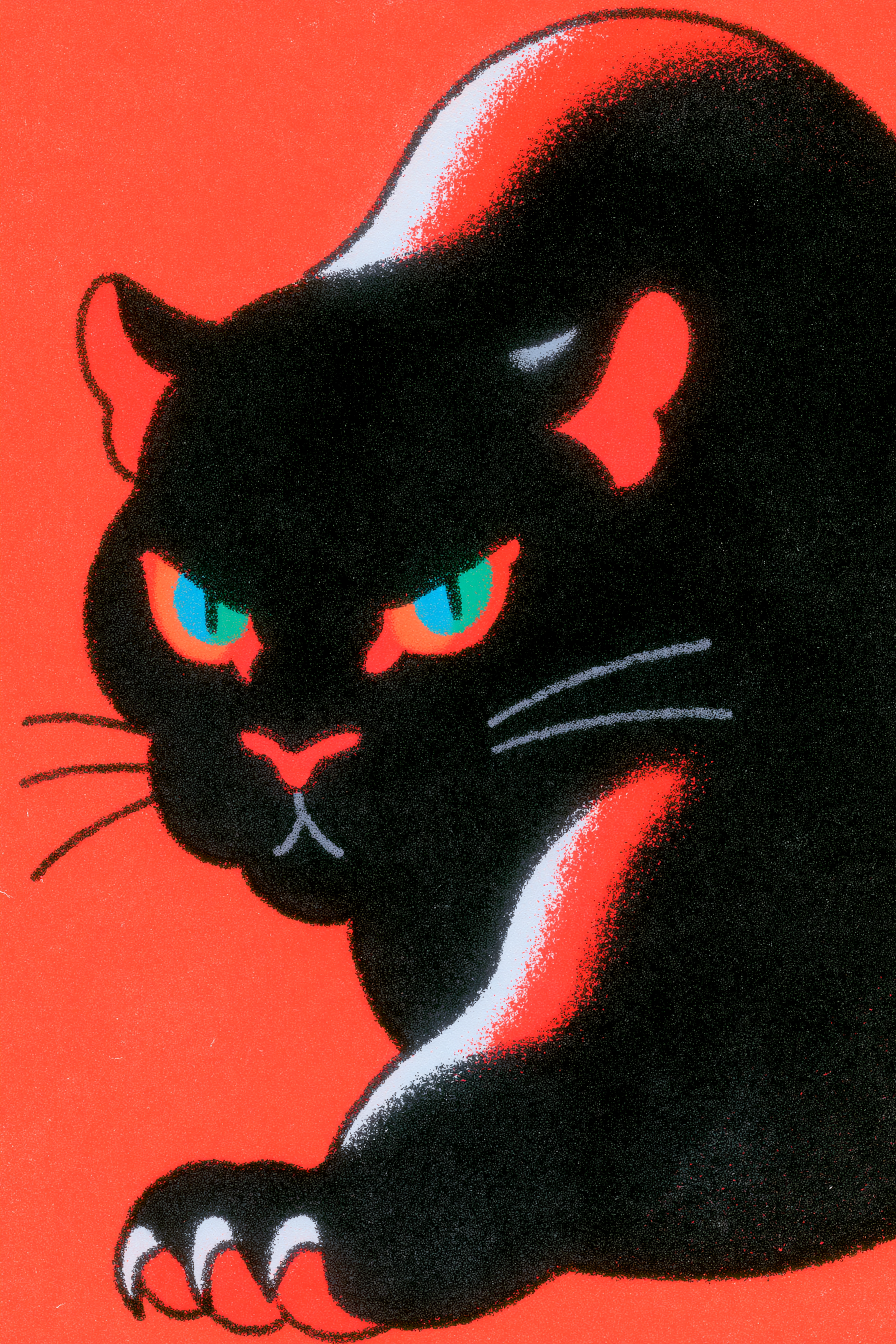 Ukiyo-e Tattoo Jaguar Eyes
